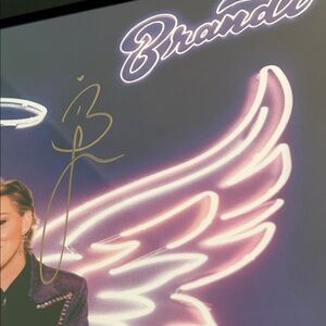 Brandi Carlile hand signed Art card from  “Who Believes in Angels?” LP